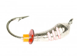 Мормышка вольфрамовая Condor Уралка с рисками гальваника 3.0 мм, серебро 15 шт